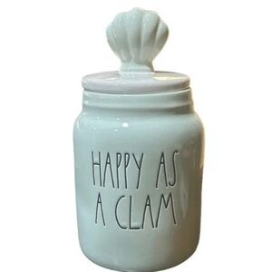 Rae Dunn Happy As A Clam canister
